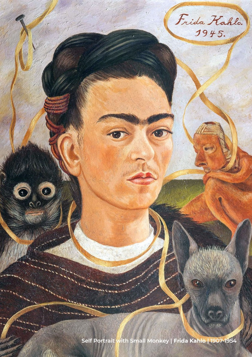 Self Portrait with Small Monkey