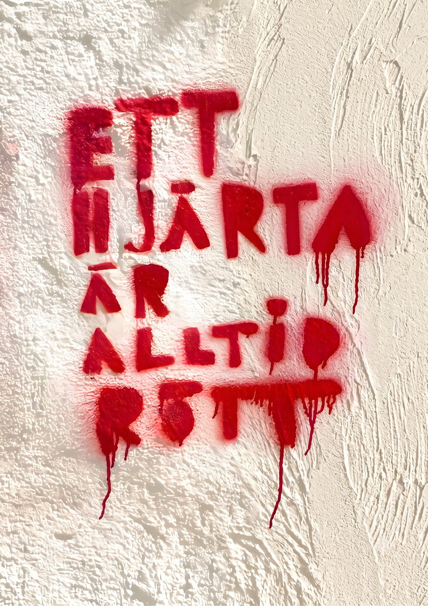 Ett hjärta är alltid rött