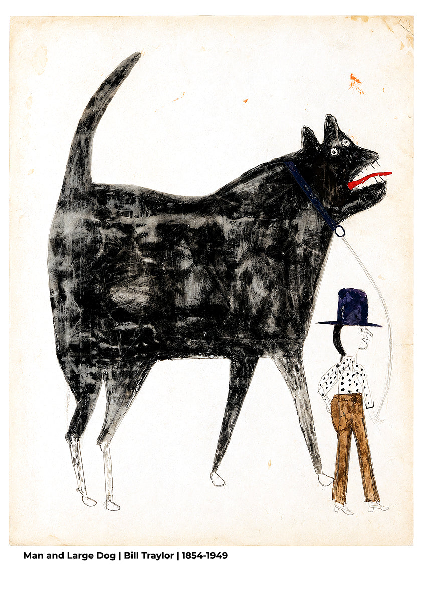 Man and Large Dog