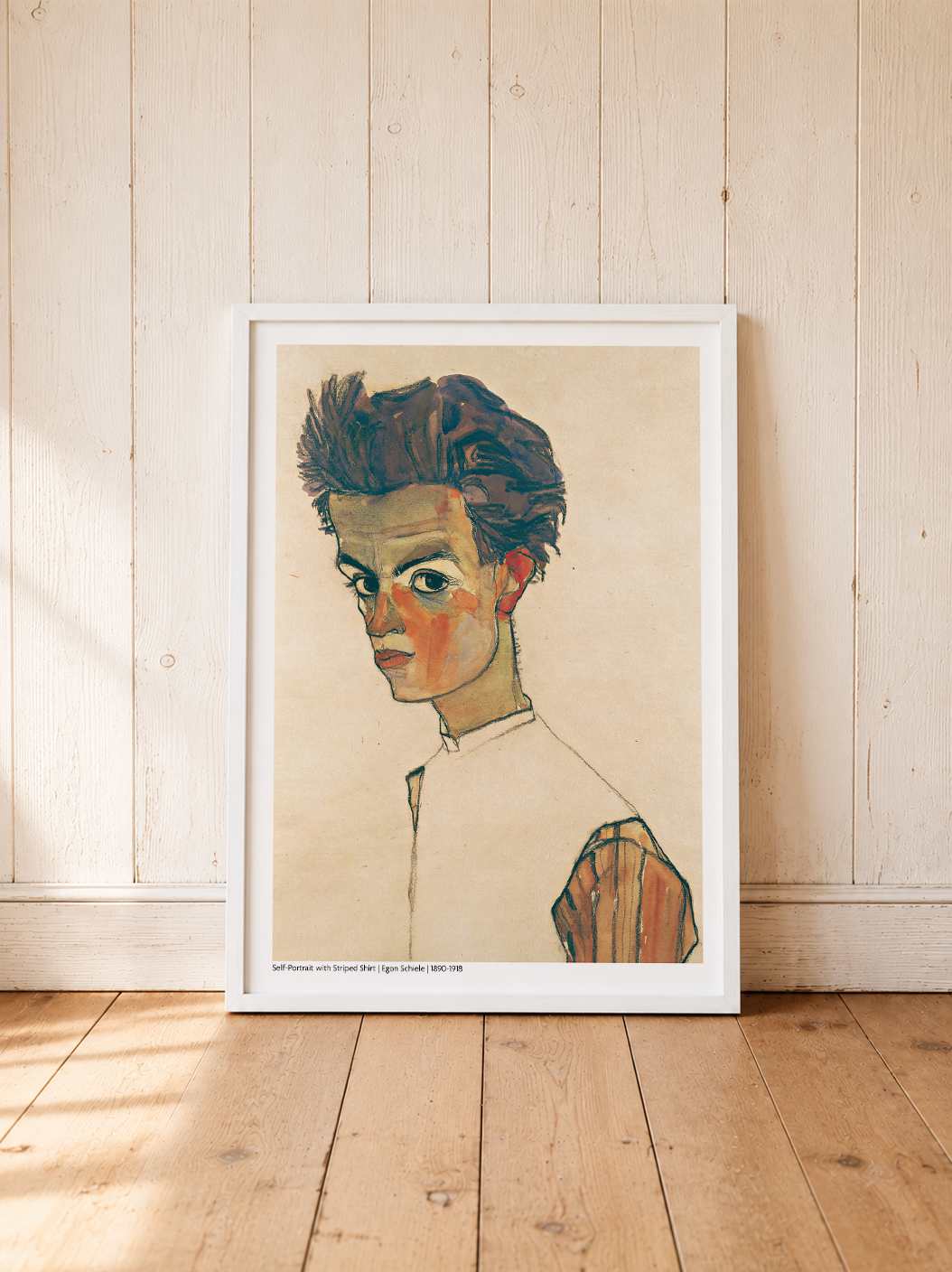 Self-Portrait with Striped Shirt