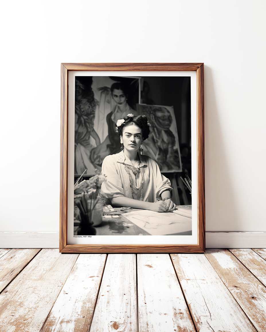 Frida in the studio