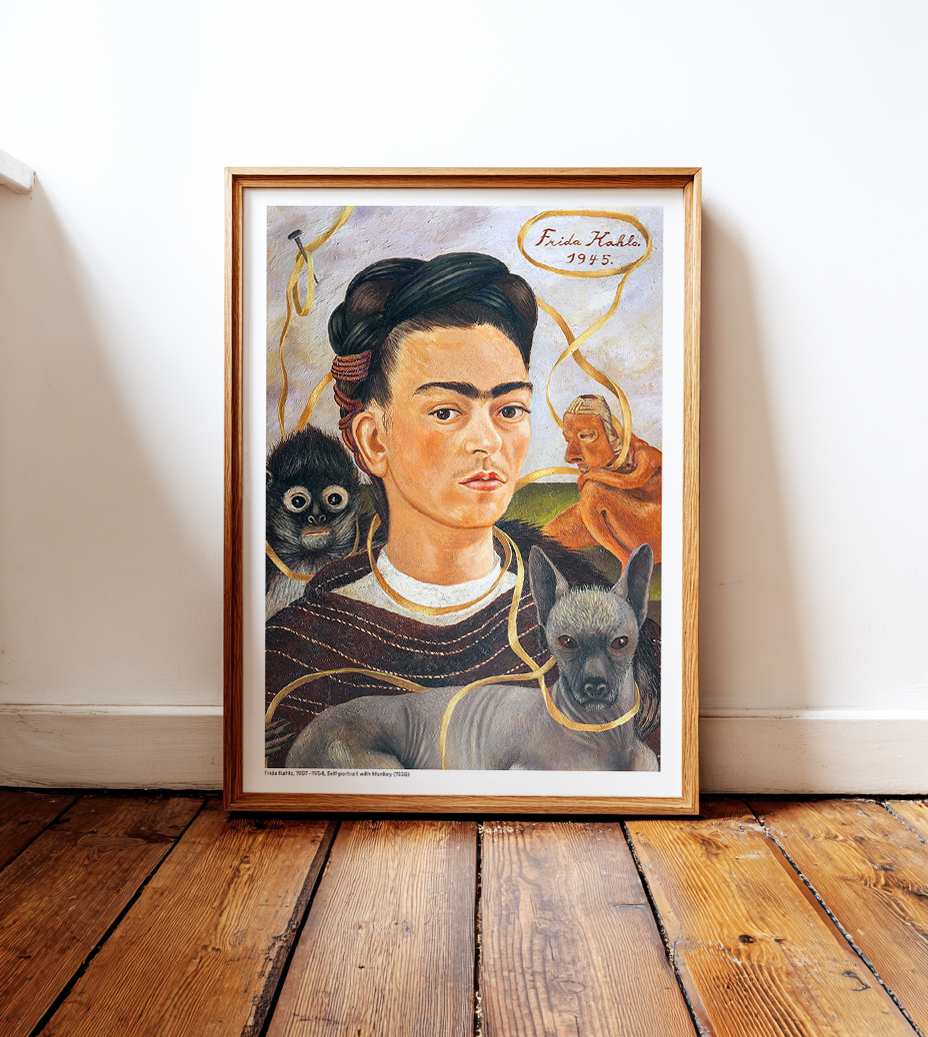 Self Portrait with Small Monkey