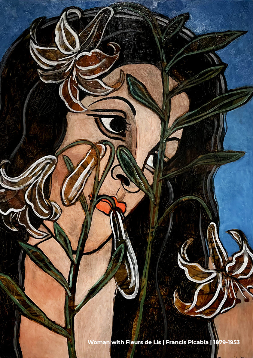 Woman with Fleurs de Lis