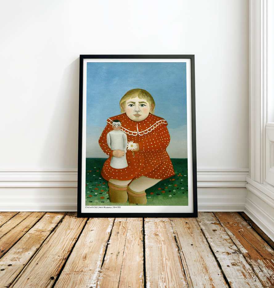 The girl with the doll