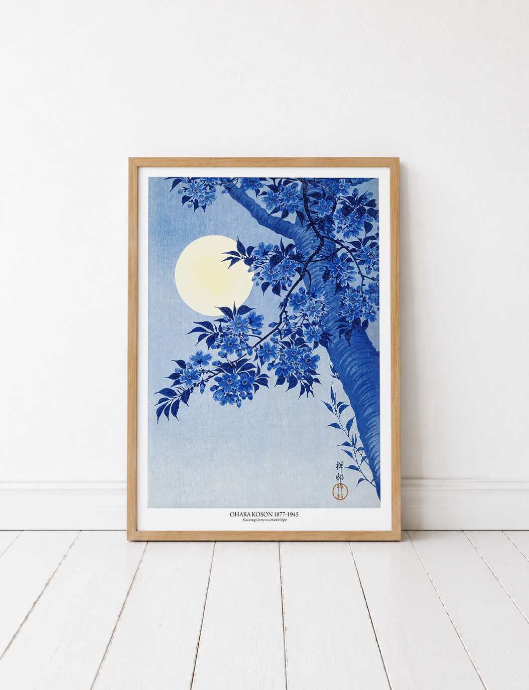 Blossoming Cherry on a Moonlit Night