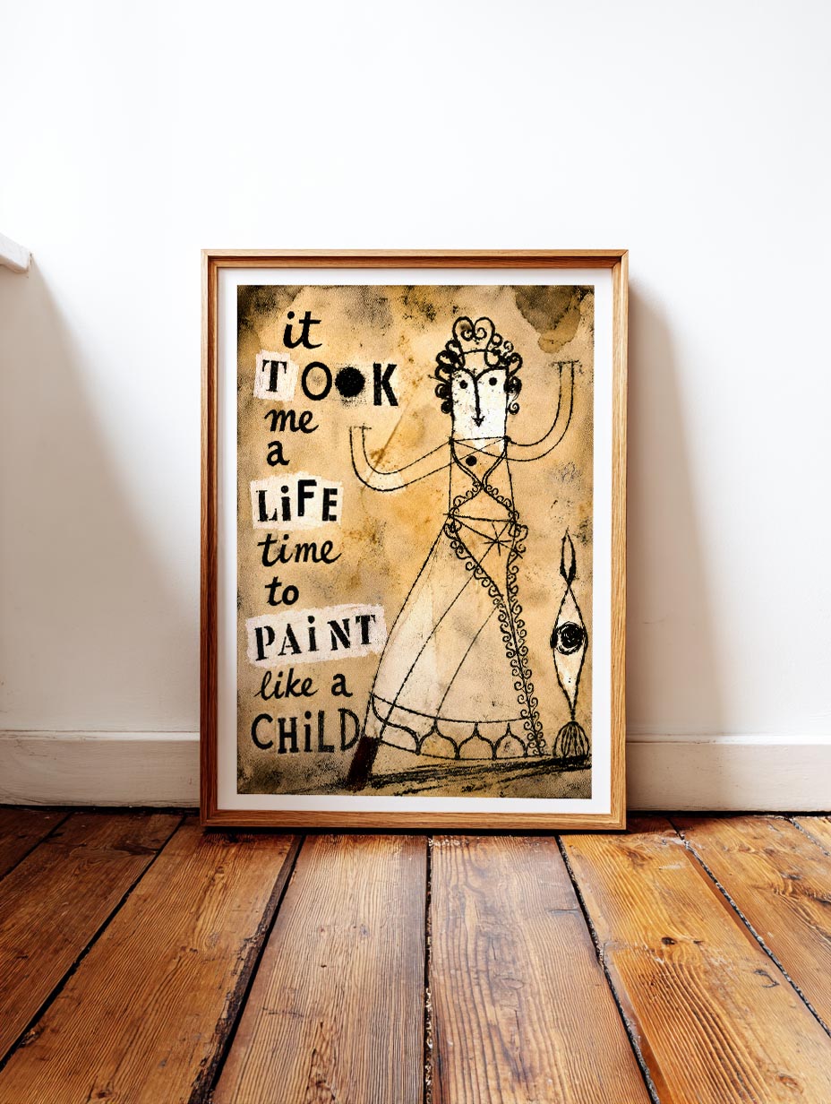 To paint like a child