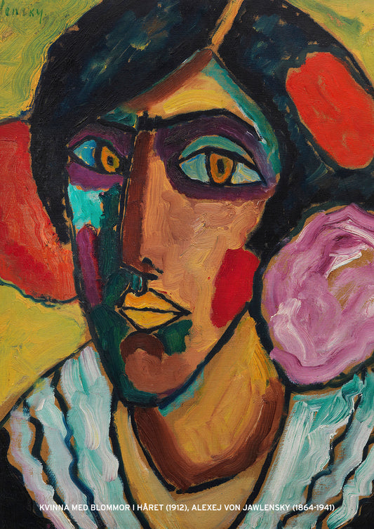 Woman with flowers in her hair