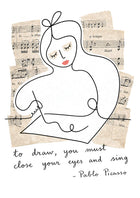 Close your eyes and sing