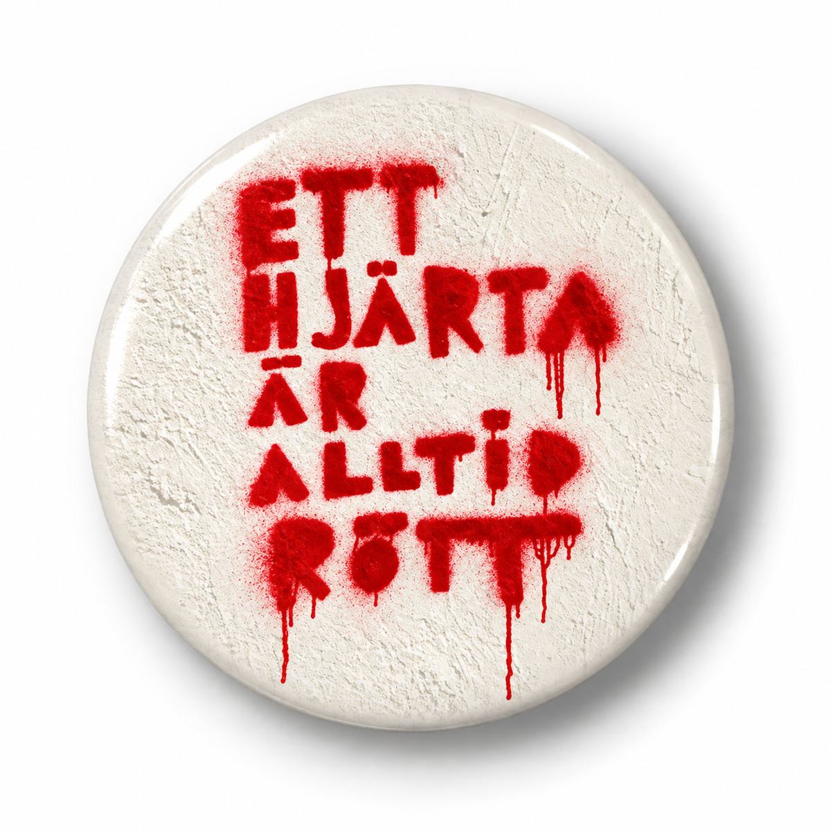 Ett hjärta är alltid rött (Badge)