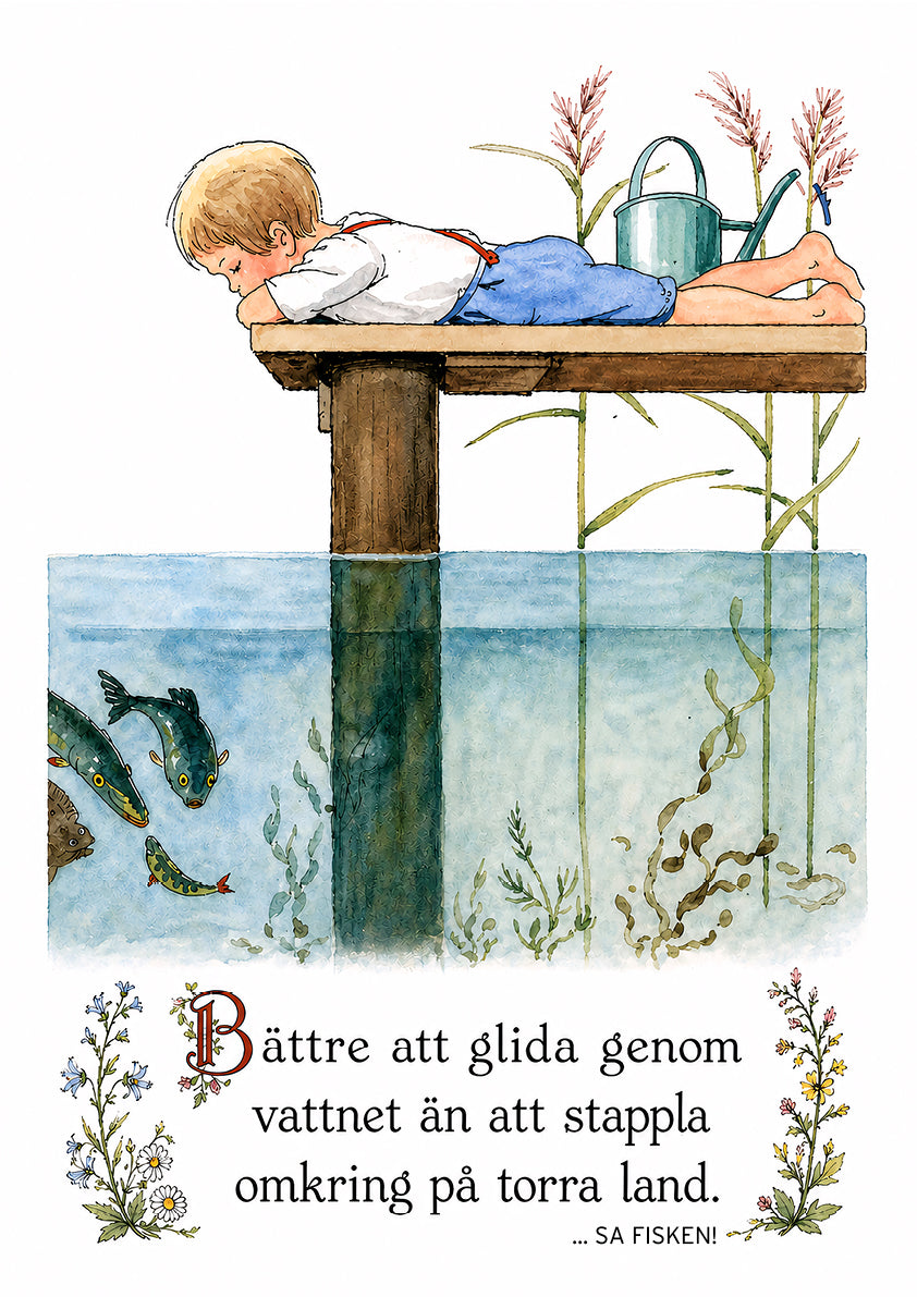 Bättre att glida genom vattnet