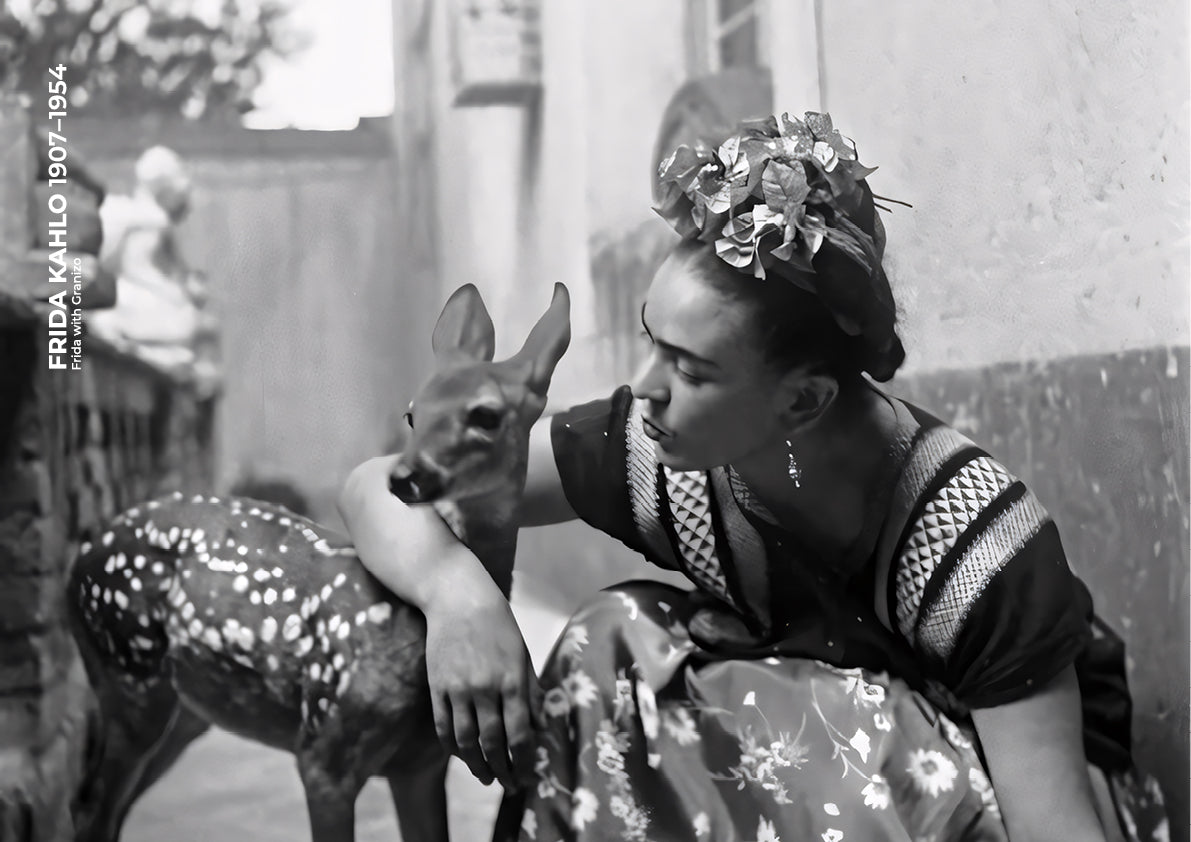 Frida with deer