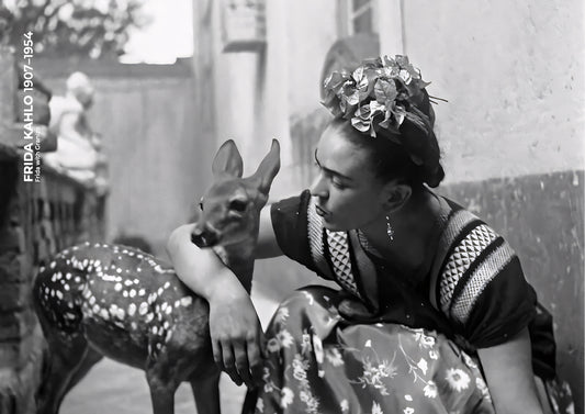 Frida with deer