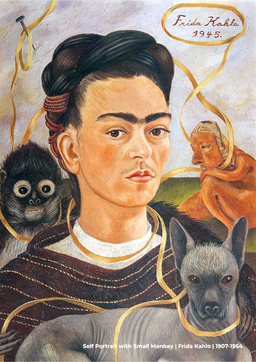 Self Portrait with Small Monkey