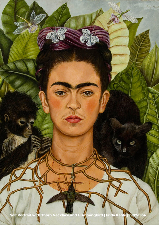 Frida with monkey and cat