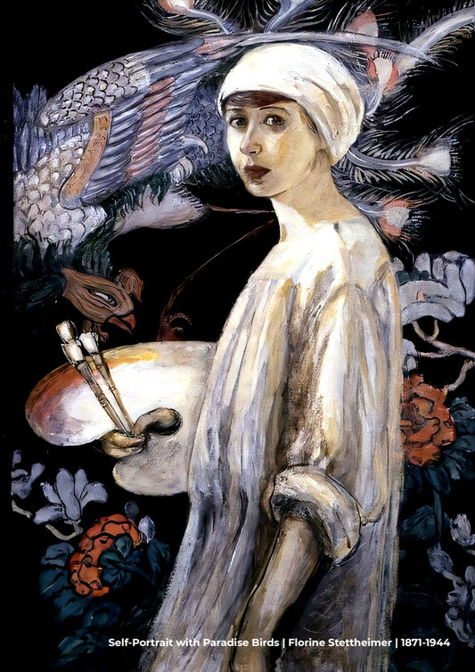 Self-Portrait with Paradise Birds