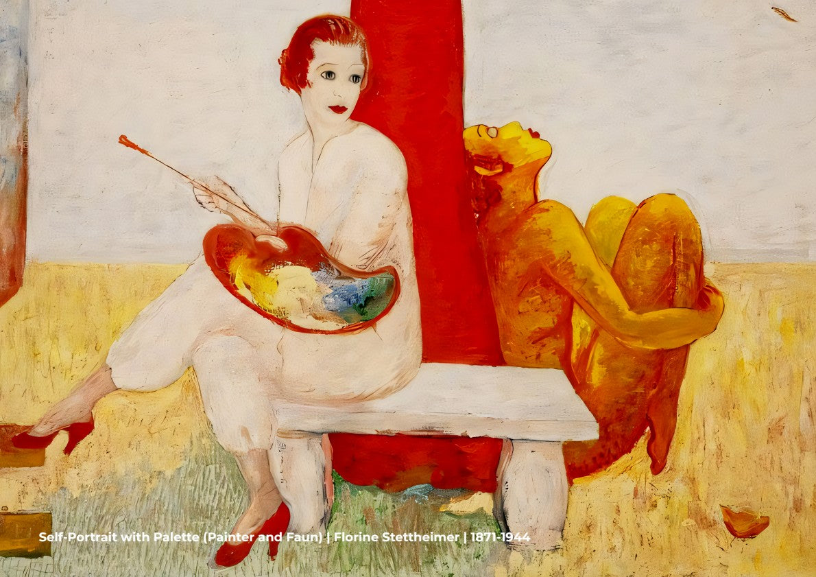 Self-Portrait with Palette (Artist and Faun)