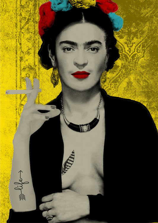 Frida with cigarette