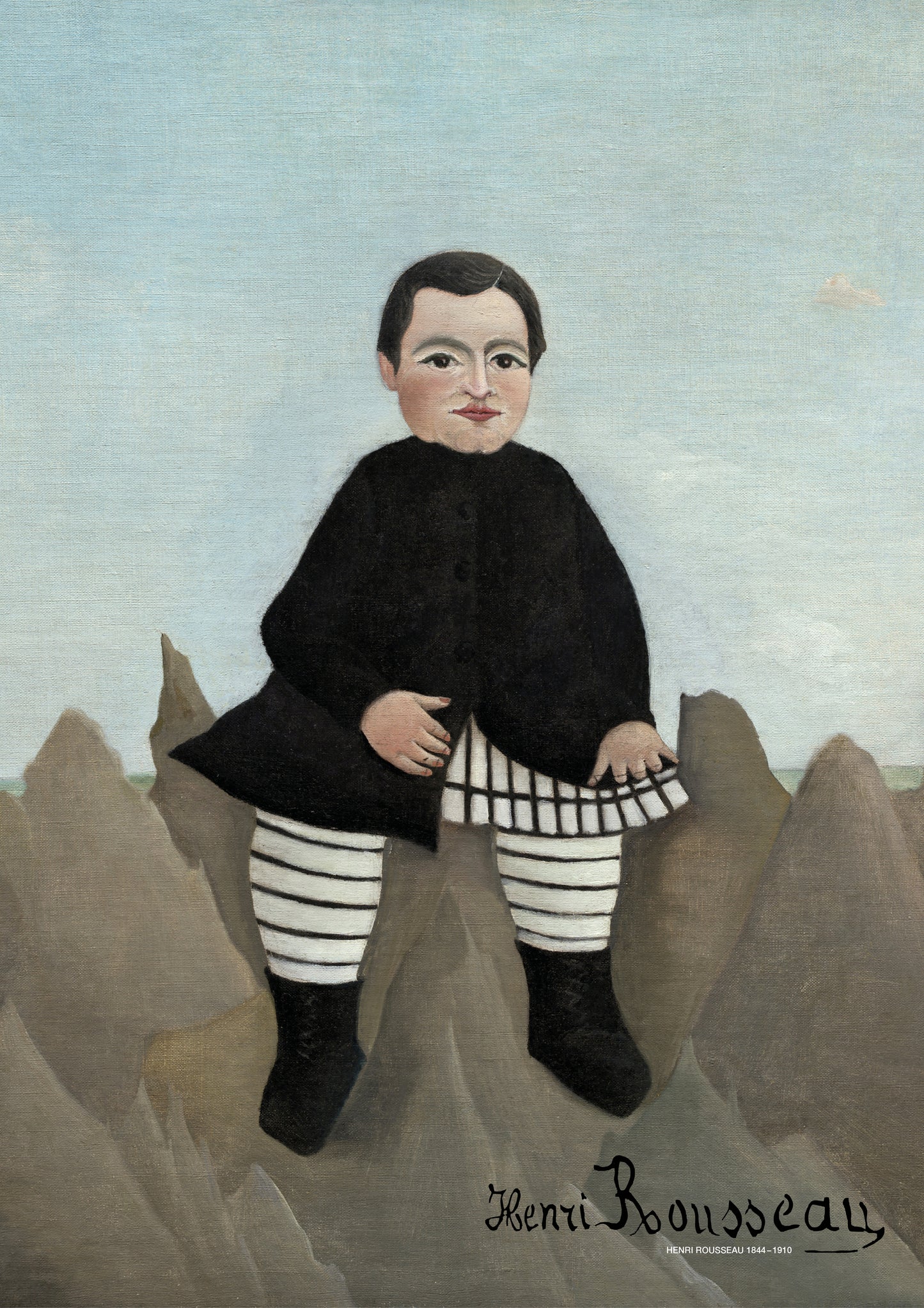 Boy on the rocks