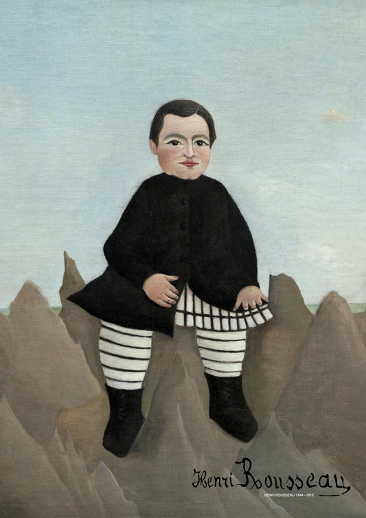 Boy on the rocks