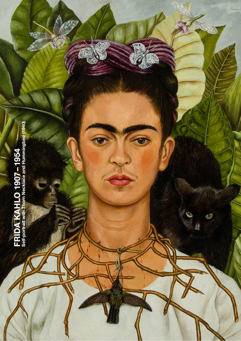Frida with monkey and cat