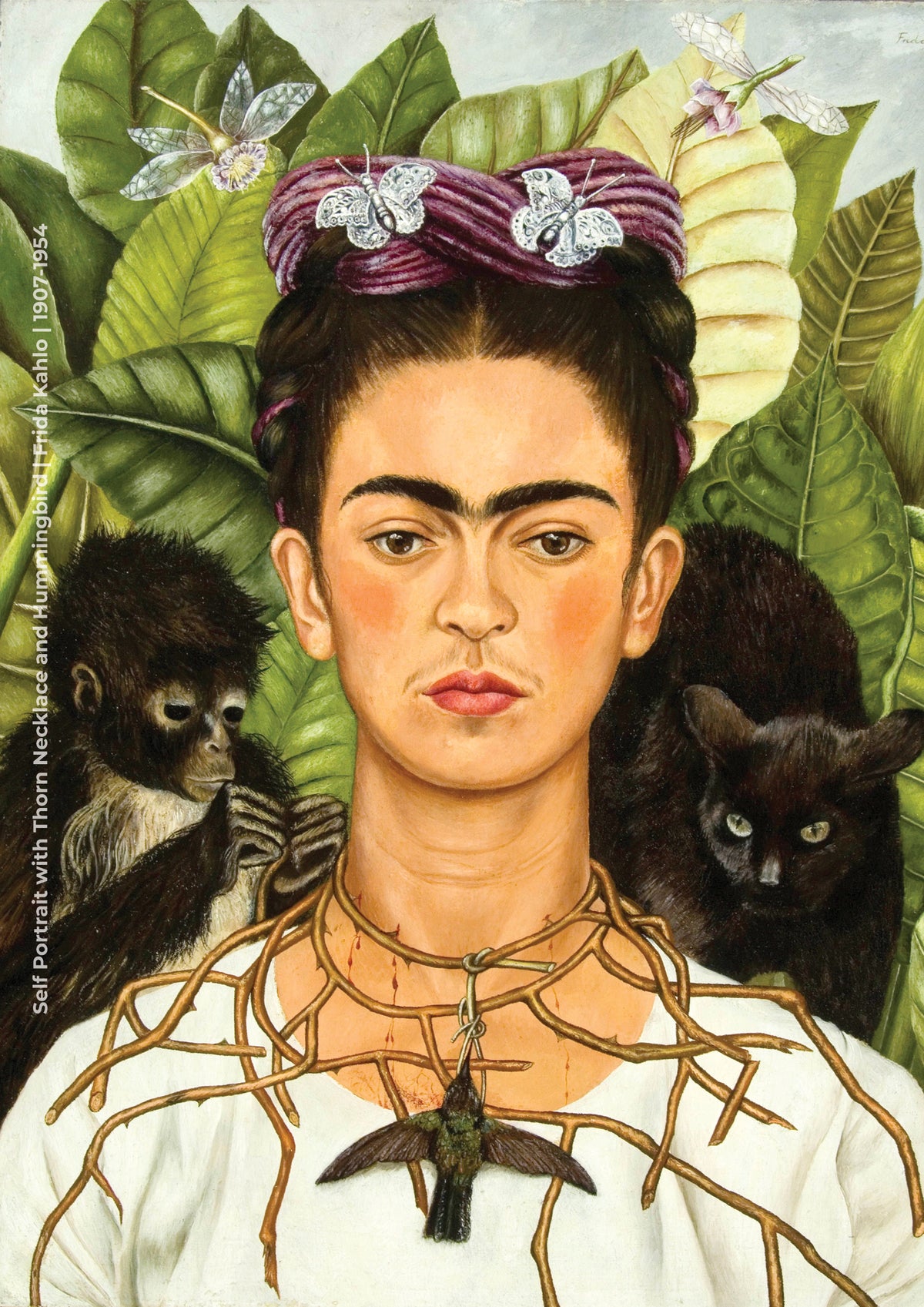 Frida with monkey and cat
