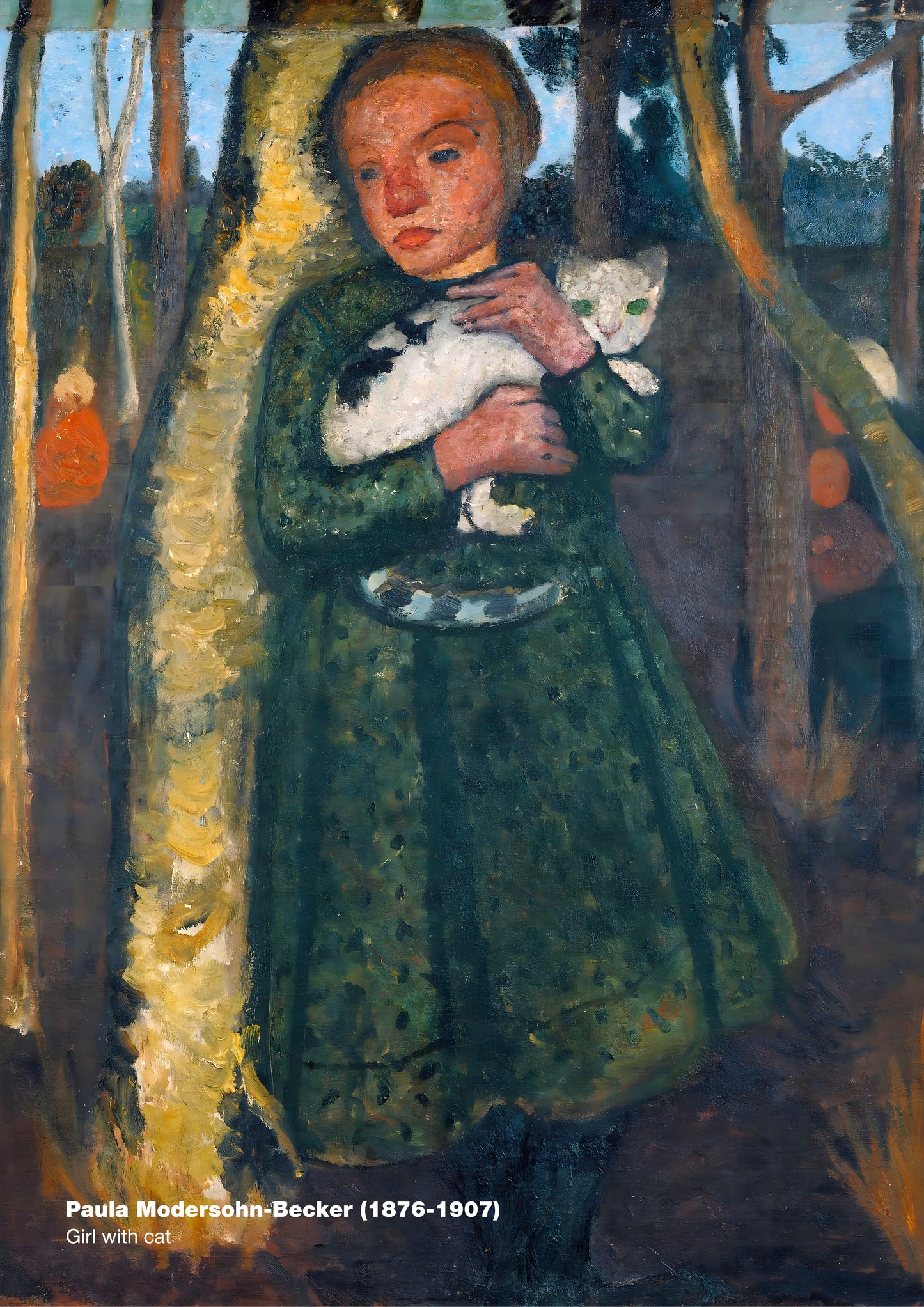 Girl with cat