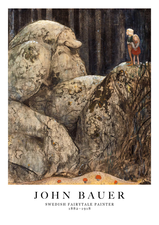 Children and stone trolls