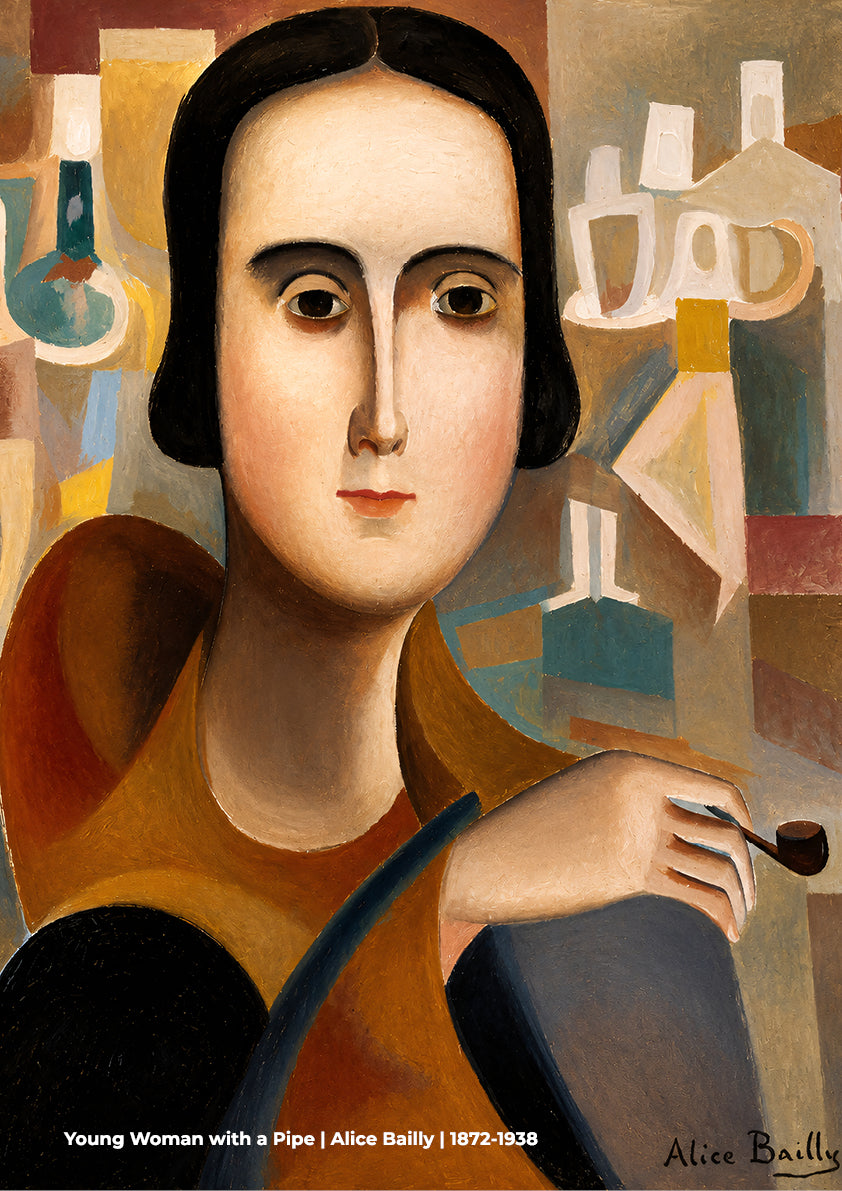 Young Woman with a Pipe