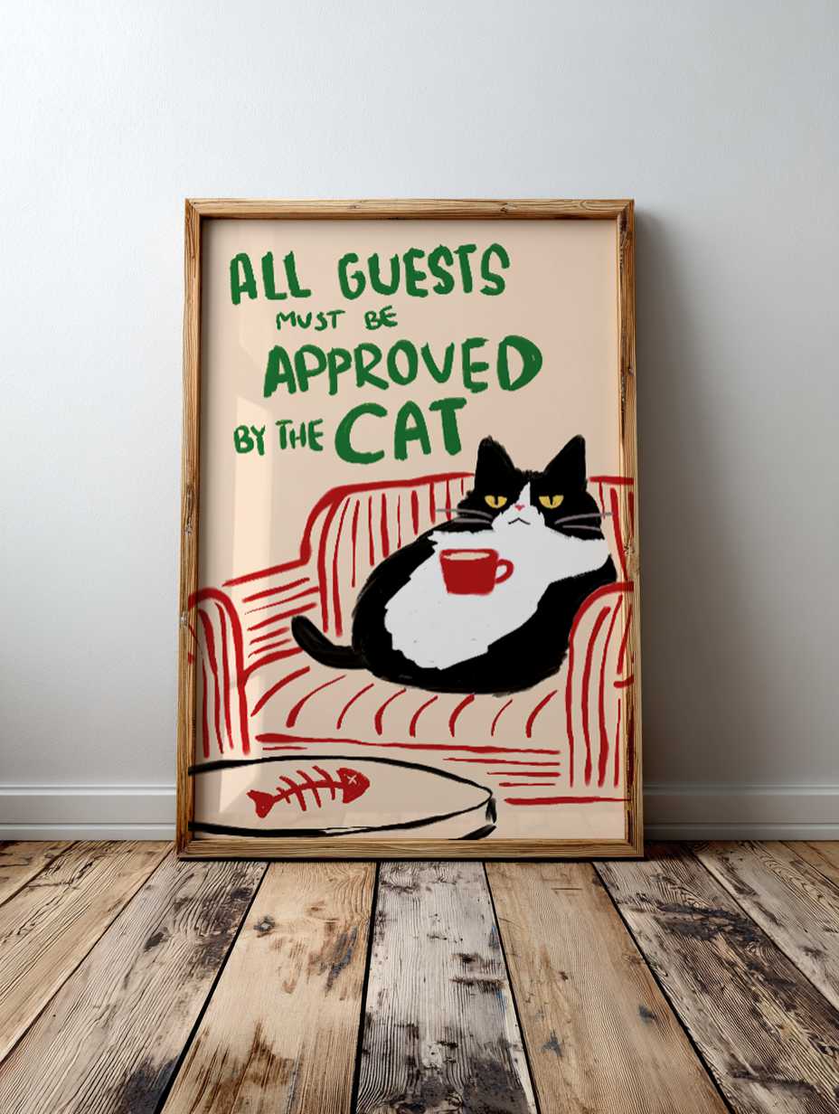 Alla gäster måste godkännas av katten