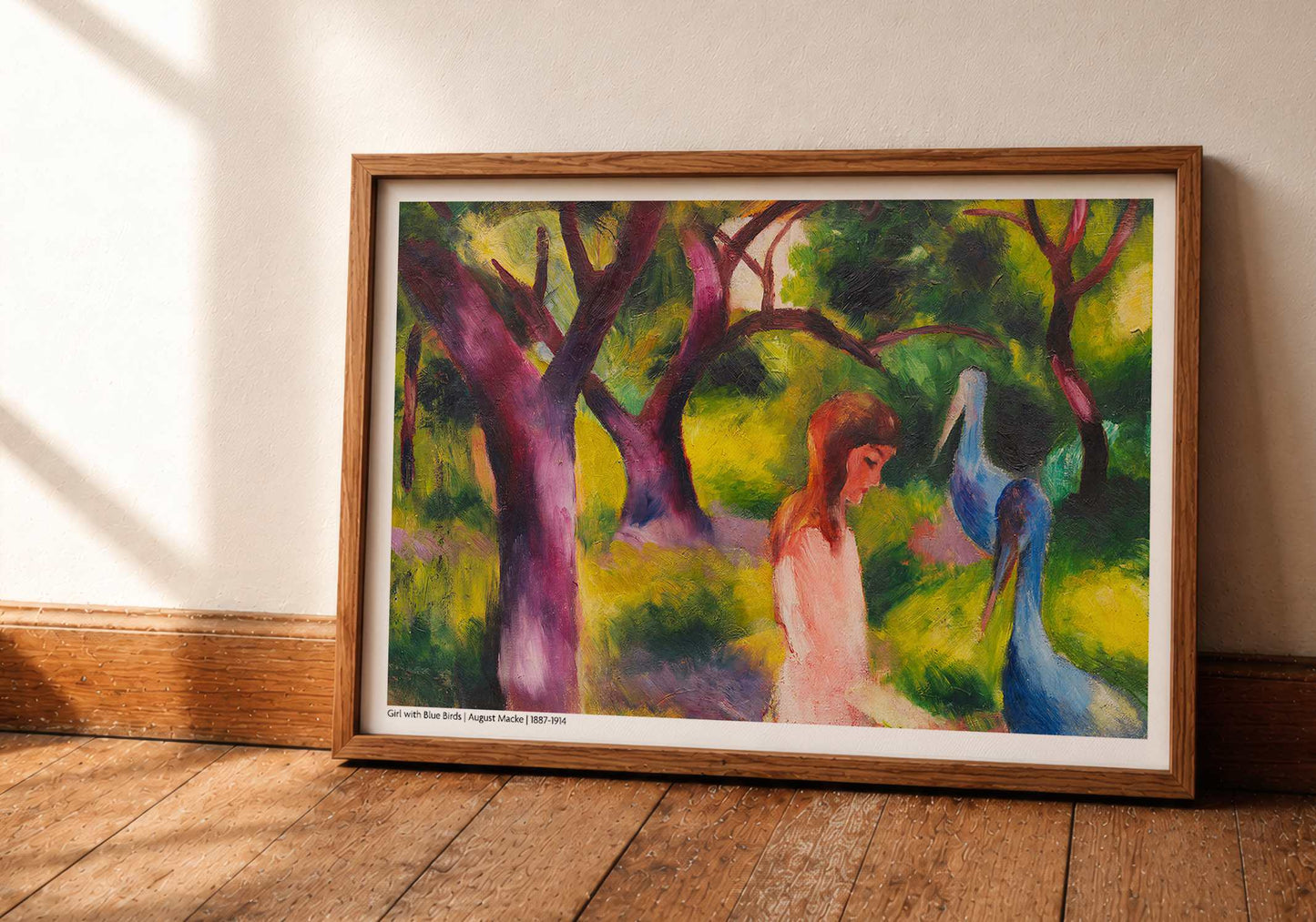 Girl with Blue Birds