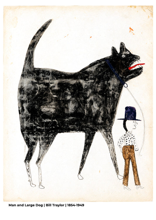 Man and Large Dog