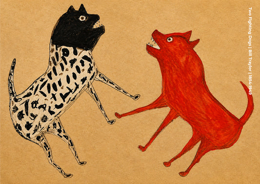 Two Fighting Dogs