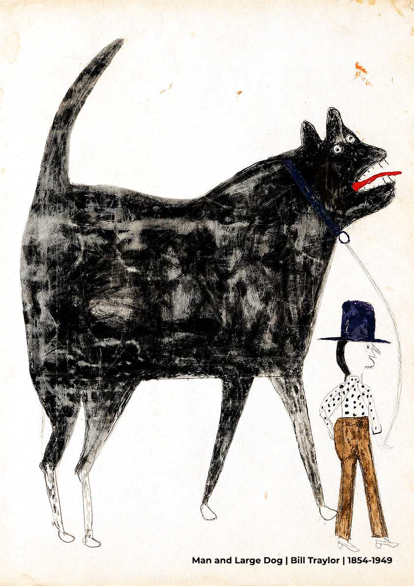 Man and Large Dog