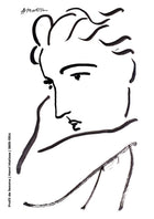 Profil de femme - White