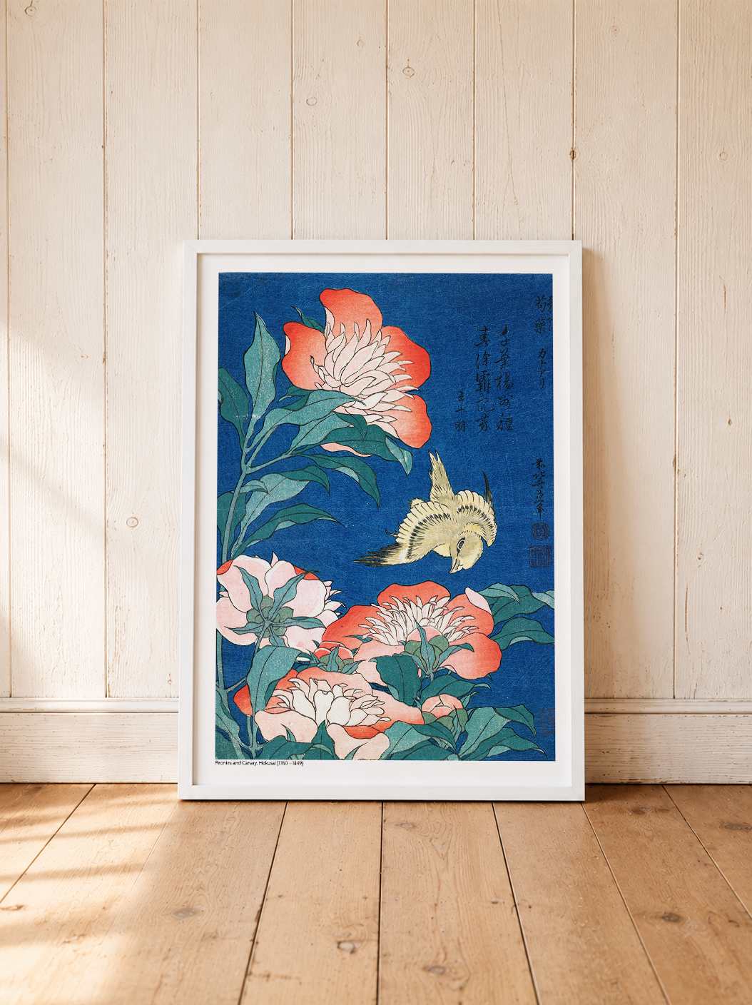Peonies and Canary