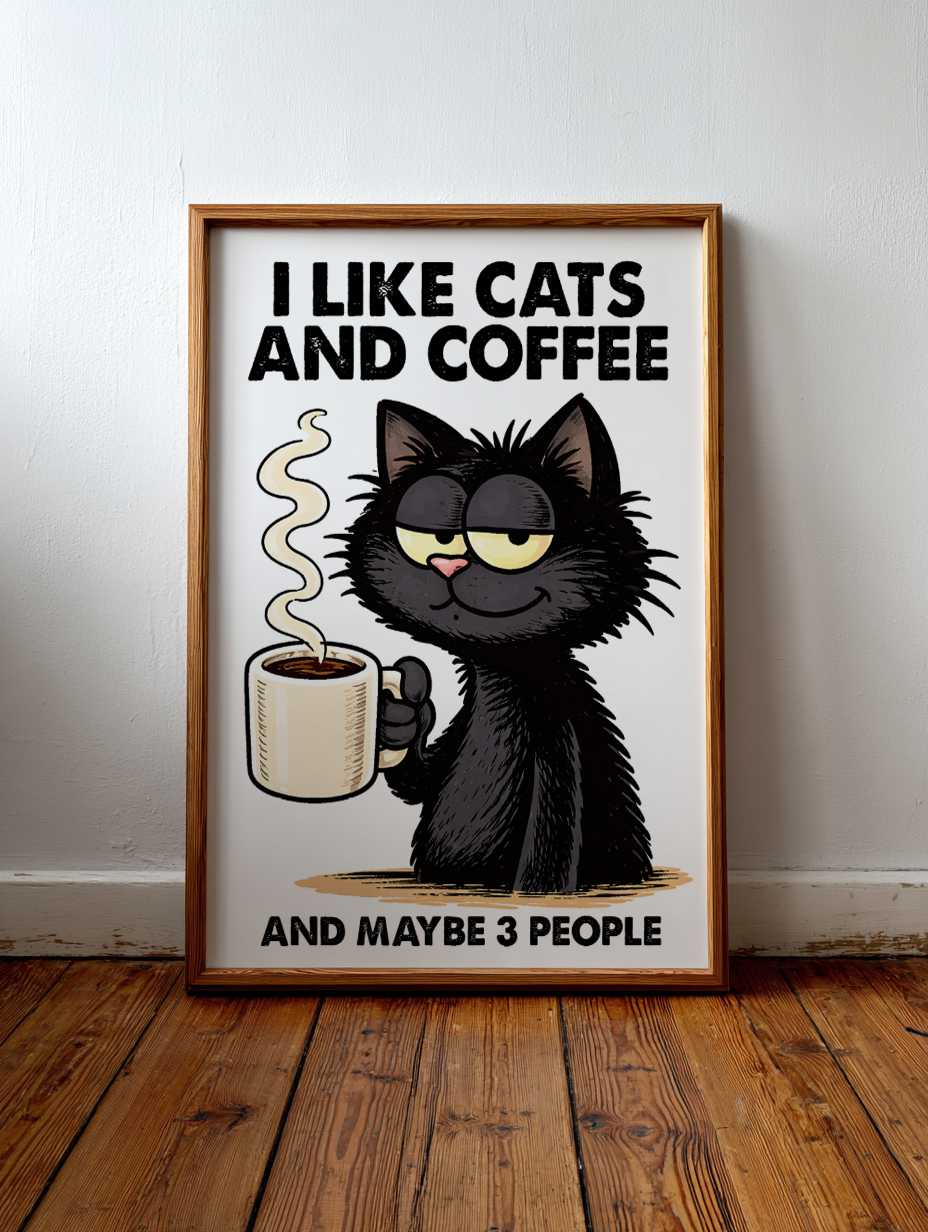 I like cats and coffee
