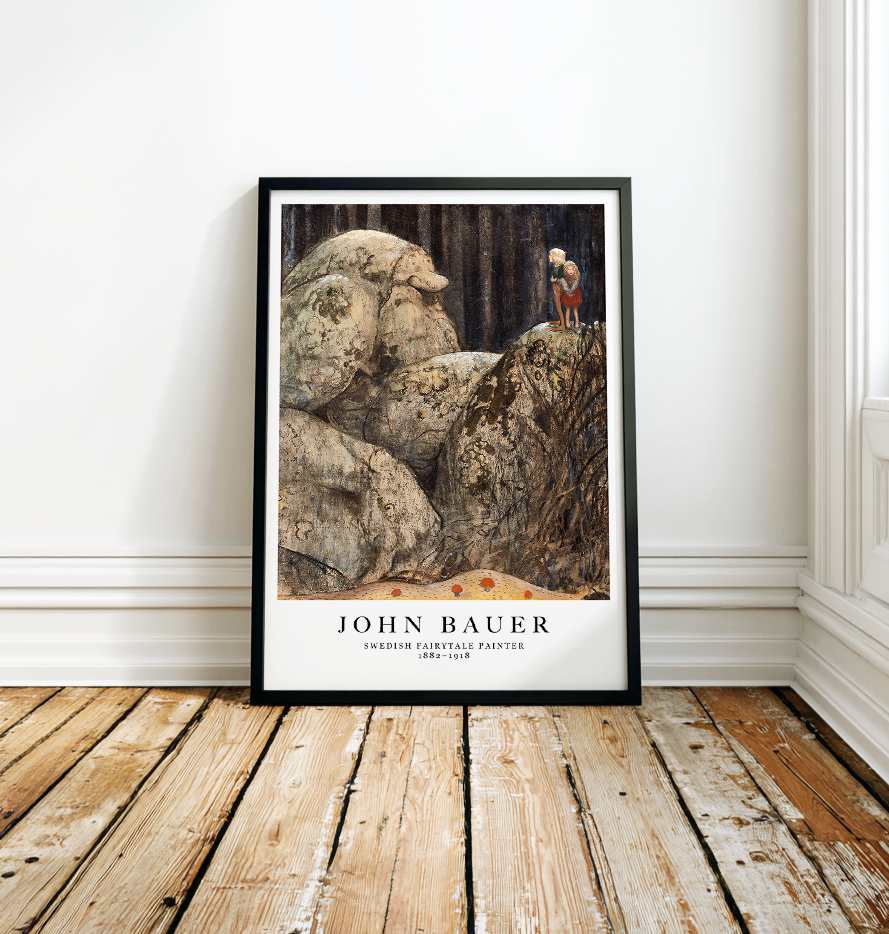 Children and stone trolls