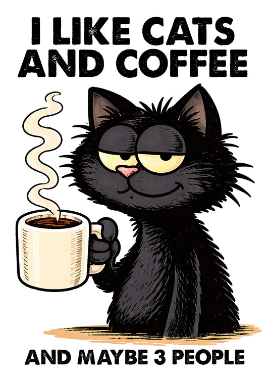 I like cats and coffee