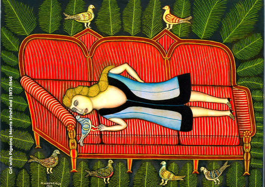 Girl with Pigeons