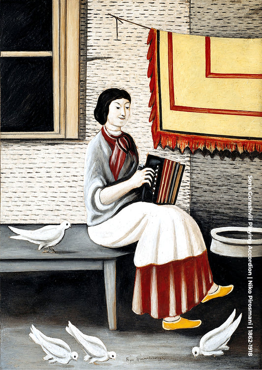 Sona Gorashvili Playing Accordion