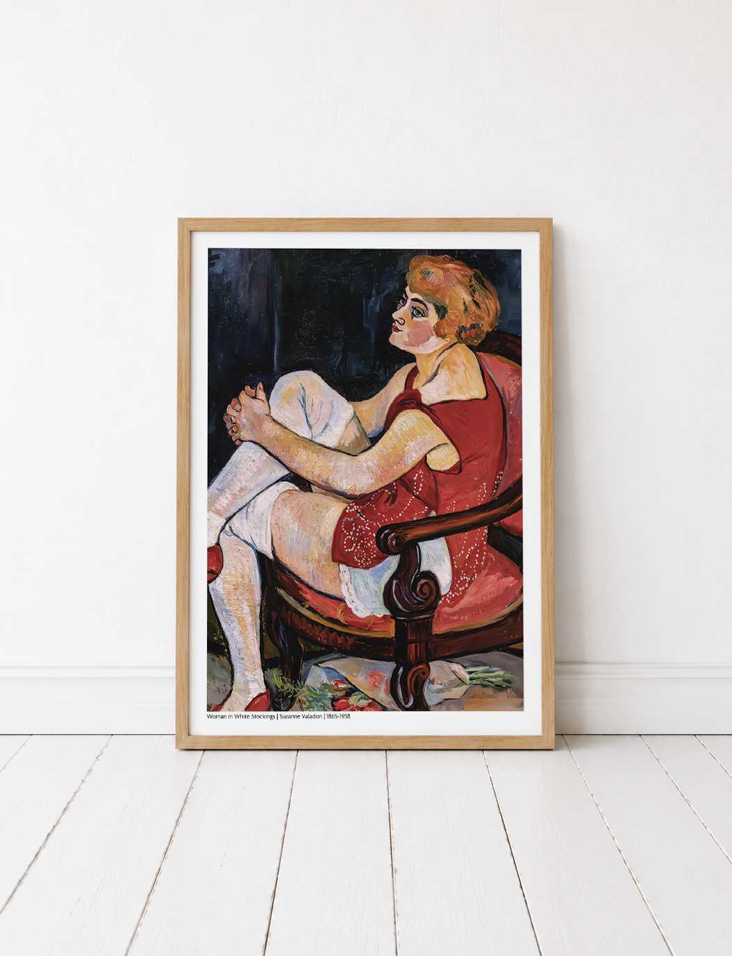Woman in White Stockings